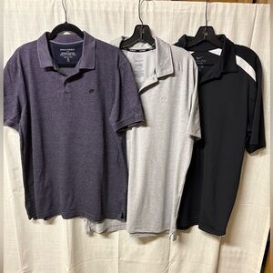 Men's Polo Shirt - Black, Gray, Purple